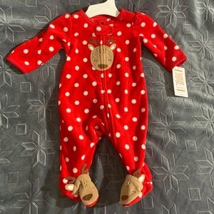 Christmas outfit one piece sizes newborn & 3/6 m